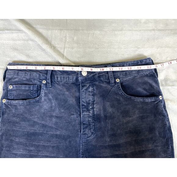 Anthropologie Pilcro 29 Corduroy Blue Jeans Straight Super Soft Modal 31” Waist - Picture 7 of 16